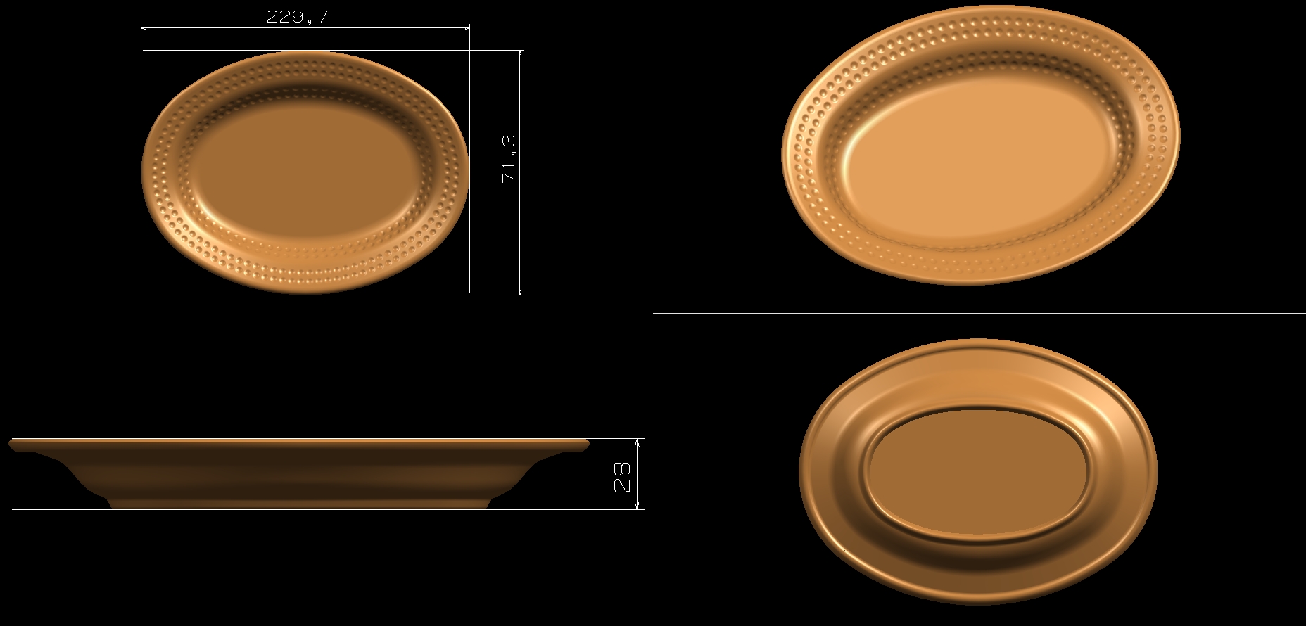 Melamine plate mould