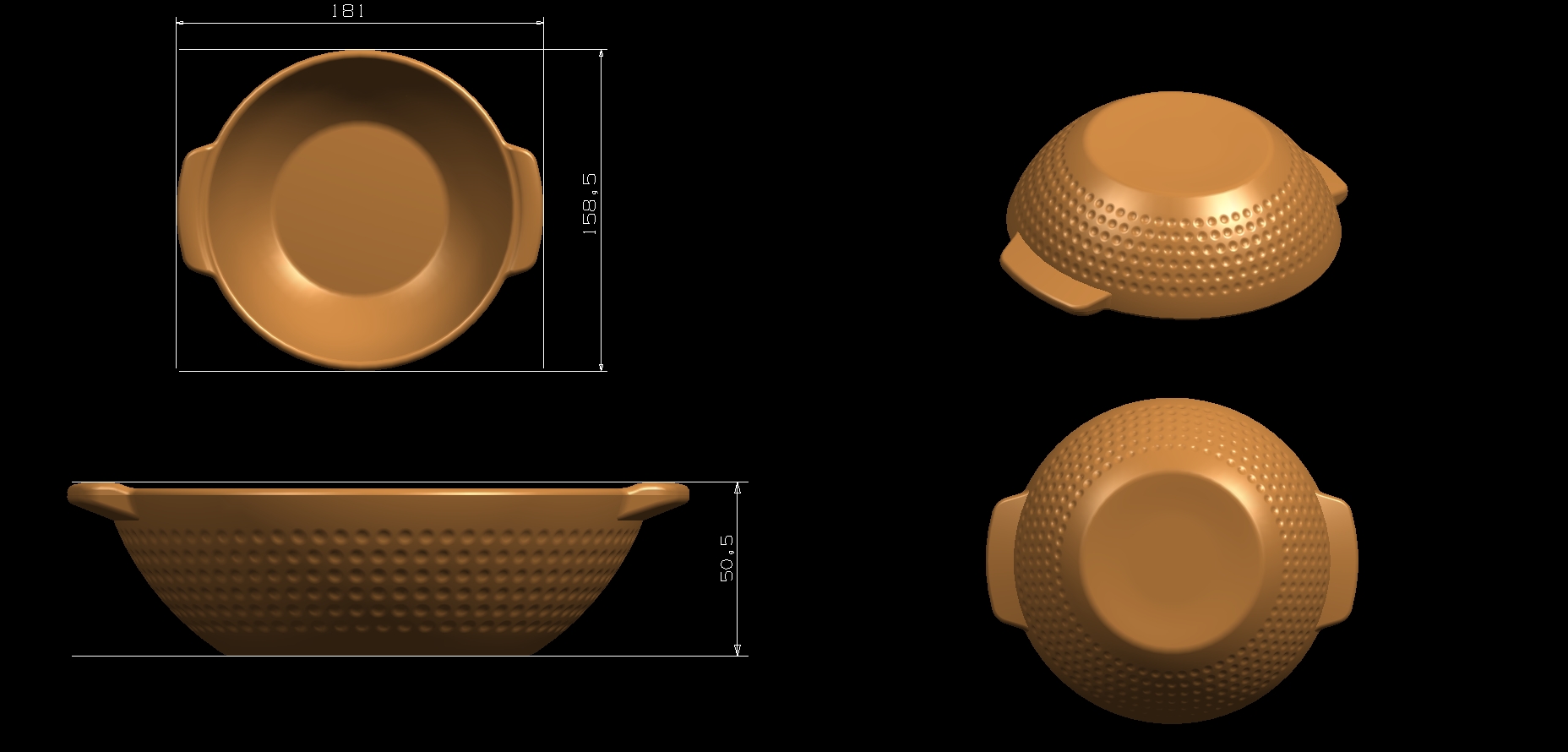 Melamine tableware mould