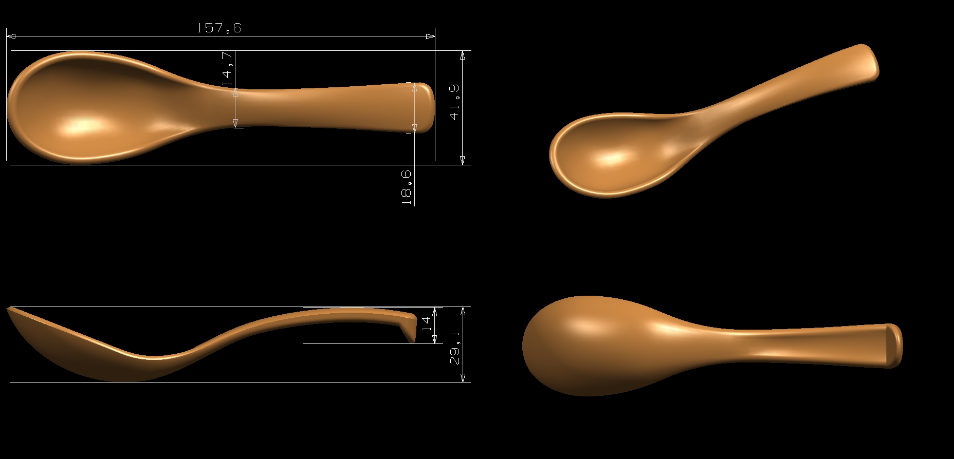 Melamine Spoon Mould