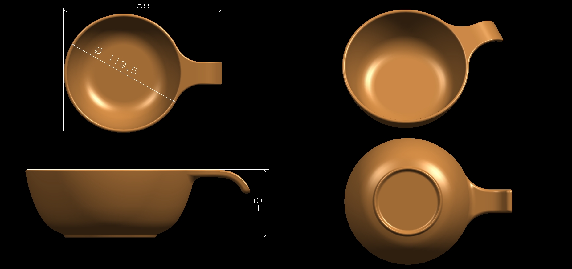 Matte Finish Crockery Mold