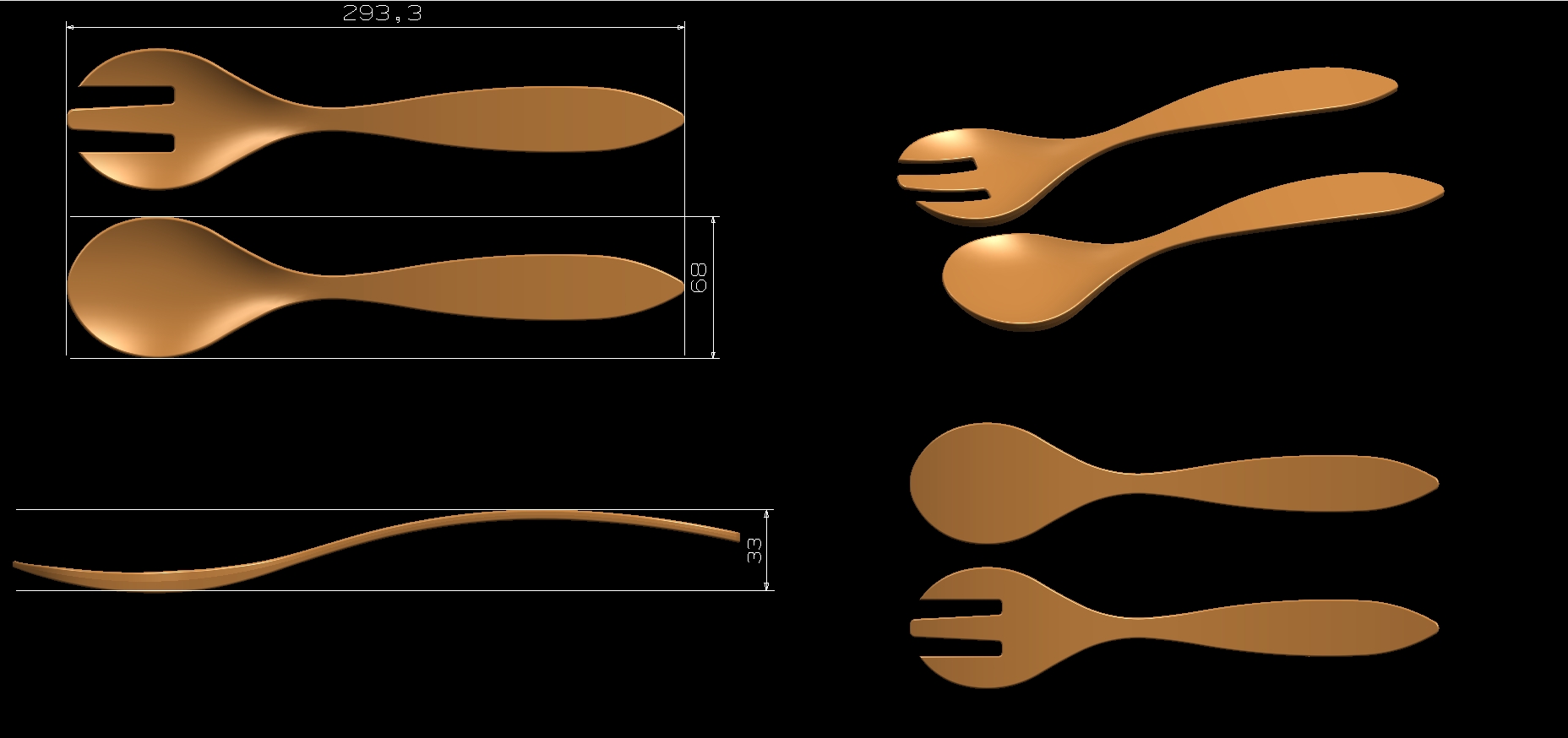 Melamine Spoon Mold