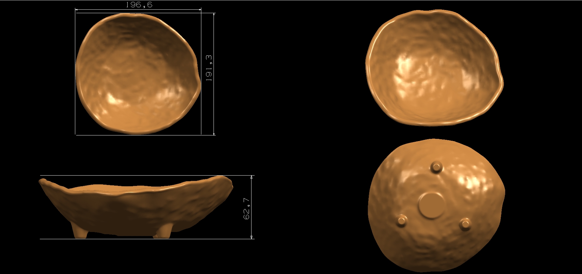 Bamboo Powder Tableware Mold