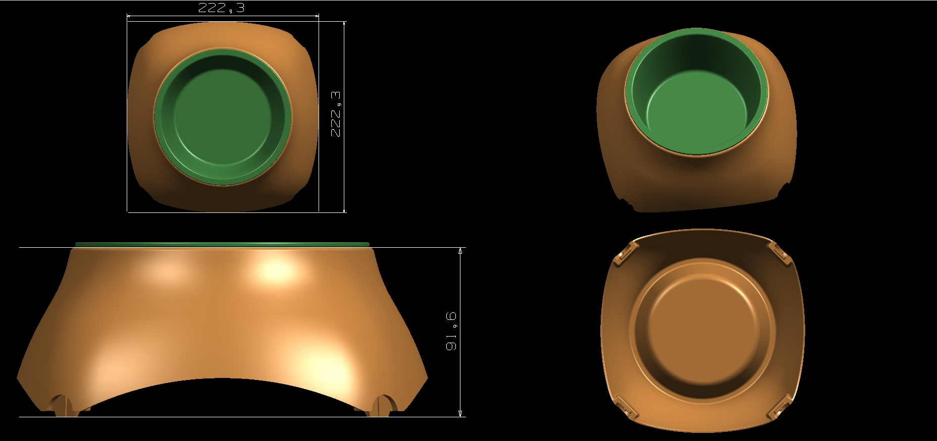 Melamine pet bowl mould