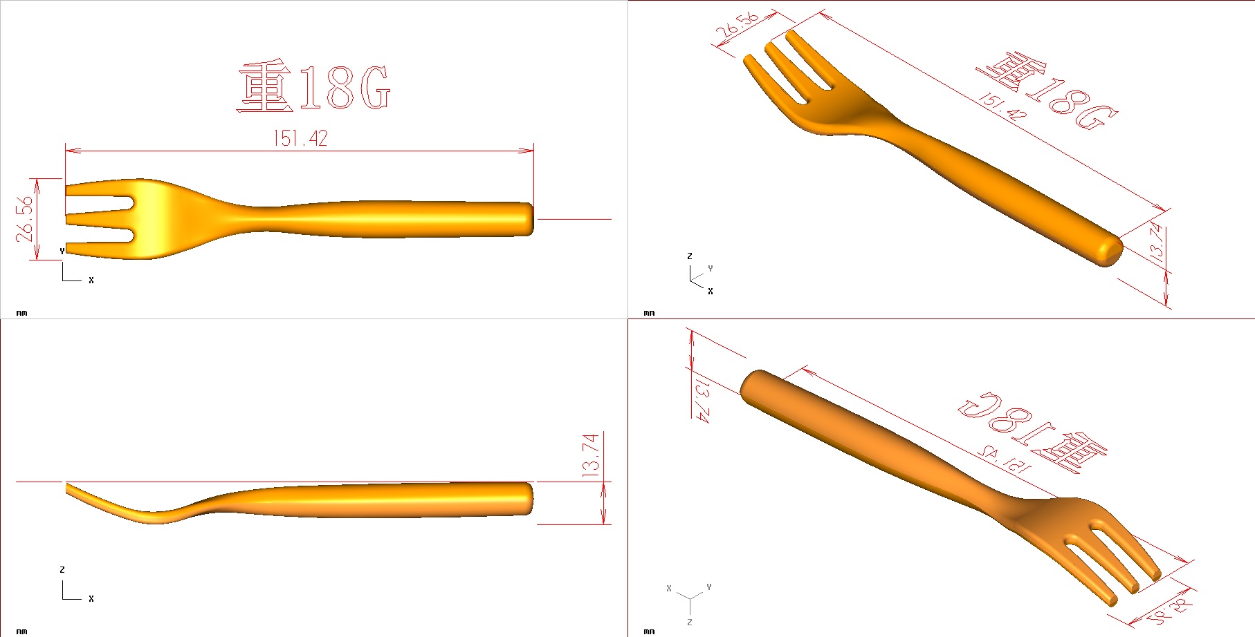 China Melamine Fork Mold