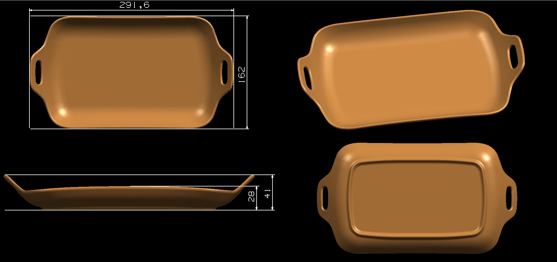 bamboo fiber tableware mould