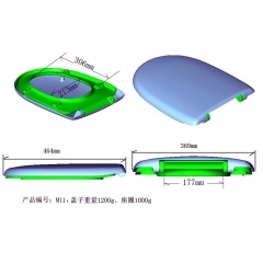 Urea Toilet Seat Cover Compression Mould