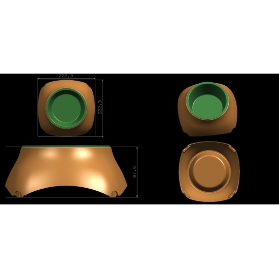 Melamine pet bowl die