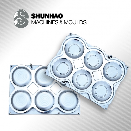6Cavity Melamine Dish Mould With 718H Steel And Hard Chrome