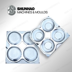 4Cavity 10.75“Dinnerware Plate Mold With Matte Finish And Hard Chrome